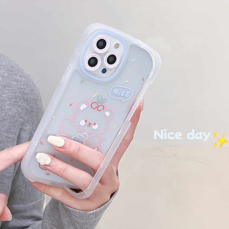 Ốp Điện Thoại Hình Gấu Dễ Thương Cho iphone7 / 7plus / 8 / 8plus / xs / 11 / 12 / 13 / 14 / pro / max / plus / promax