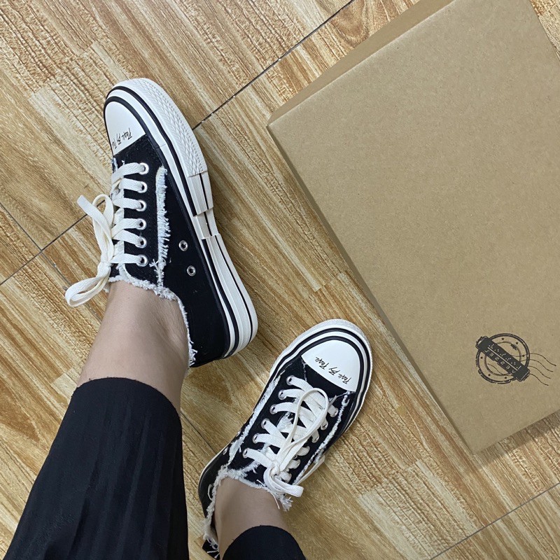 [Ảnh thật + Box lửa + Bill] Giày rách sneaker rách đế trắng style rách cao 3-4cm | BigBuy360 - bigbuy360.vn