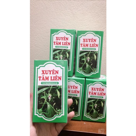 Viên uống Xuyên tâm liên bổ sung vitamin c, tía tô, húng chanh, thymomodulin, giảm ho - Chai 30 viên