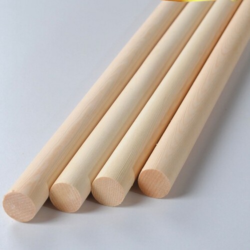 Cây gỗ tròn phi 1cm, được làm bằng gỗ thông hoặc gỗ sồi, có tính ứng dụng cao - LUXI WOOD