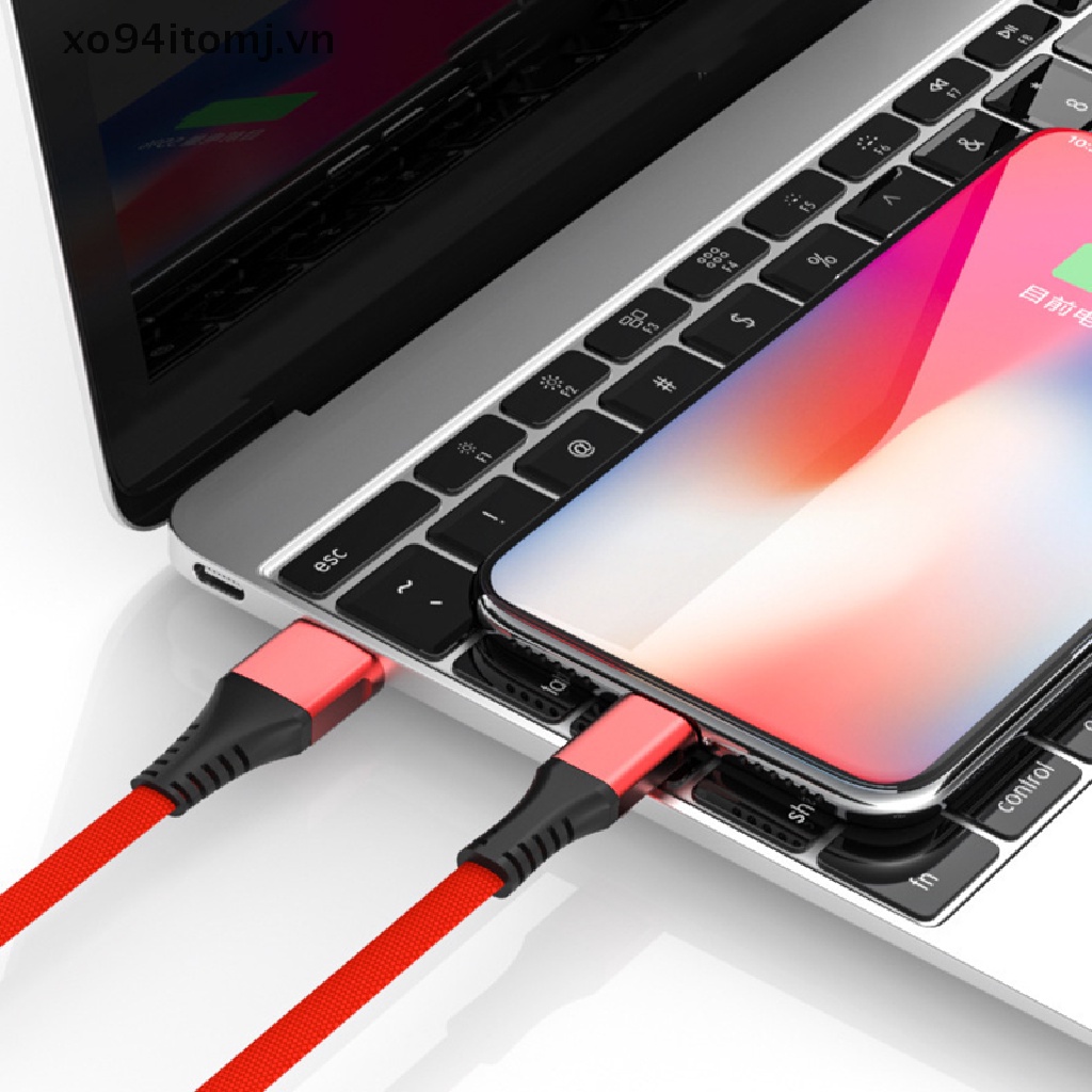 Dây cáp sạc/ truyền dữ liệu Micro USB Type-C 2.4A 30CM