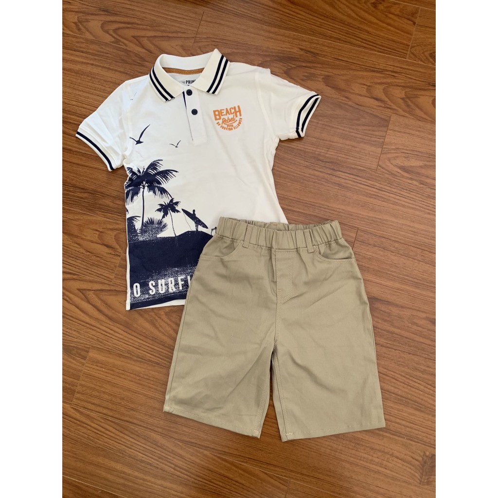 Quần lửng kaki thun size đại cho bé trai