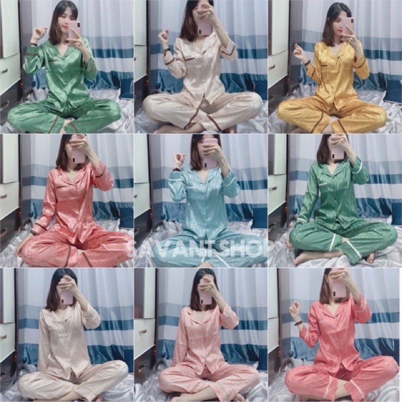 [MẪU MỚI] Pijama Lụa Gấm Sang Chảnh [ Video + Ảnh thật ] | BigBuy360 - bigbuy360.vn