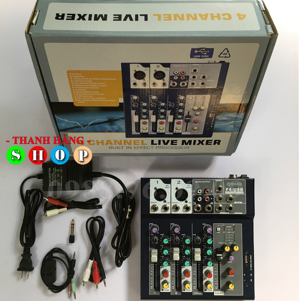 Trọn Bộ Mic Thu Âm Takstar PC-K200 + Mixer F4 Yamaha hát liver stream, hát karaoke gia đình