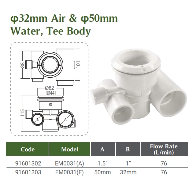 Mắt Massage Emaux EM0031 + Lõi EM0034
