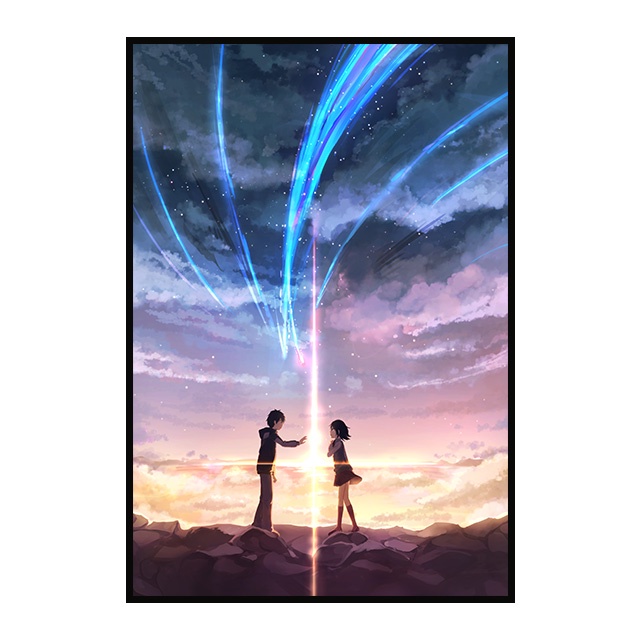 Tranh Vải Canvas Treo Tường Họa Tiết Hoạt Hình Your Name Nhiều Màu Sắc Trang Trí Nội Thất Phong Cách Hiện Đại