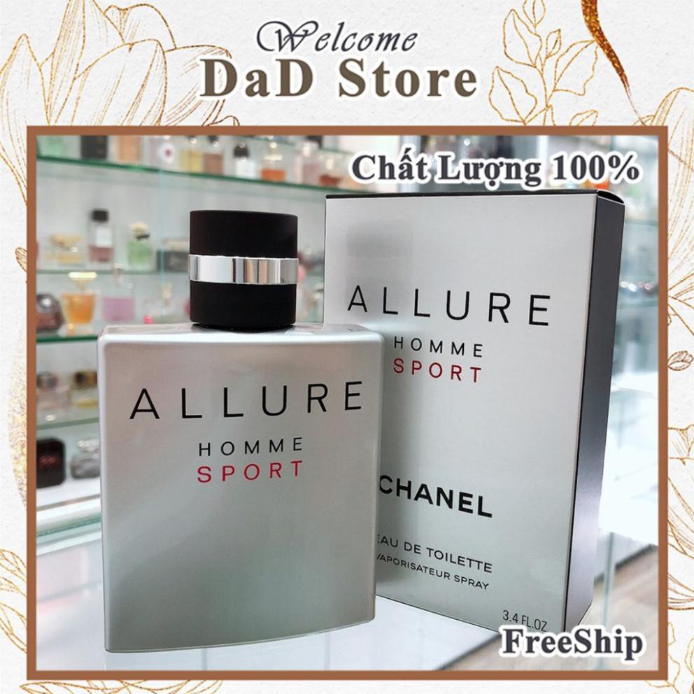 FREESHIP TOÀN QUỐC [Tặng Mẫu Thử] Nước Hoa Nam Nữ Thơm Lâu Allure Homme Sport 100ml - nước hoa nam LỊCH LÃM | Thế Giới Skin Care