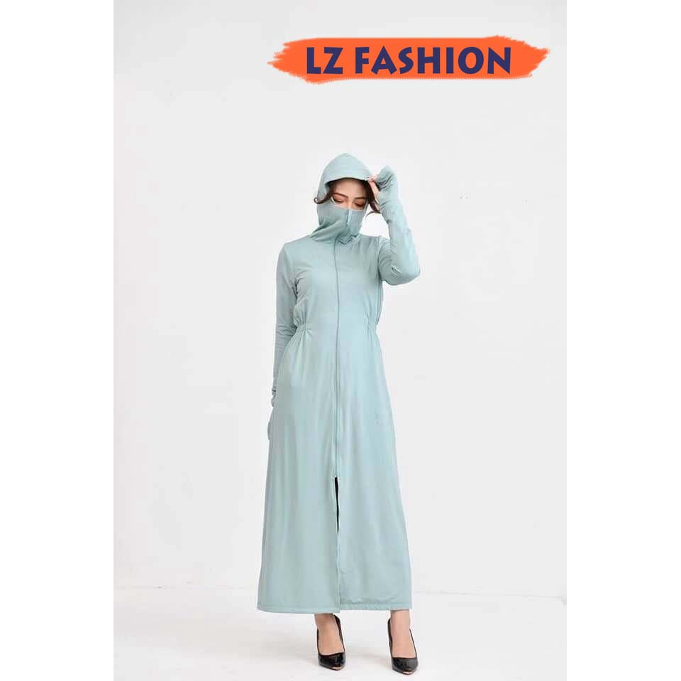 [Hình Thật] Áo khoác chống nắng nữ toàn thân thời trang chất vải thun kim cương thông hơi - LZ FASHION - HN003