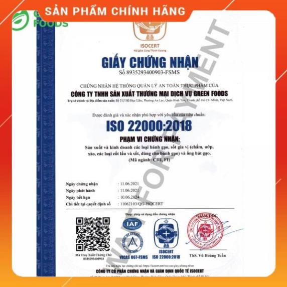 Hoả tốc -  Bánh Gạo Hàn Quốc Tokbokki Dạng Thỏi Green Foods 500g Và 1kg