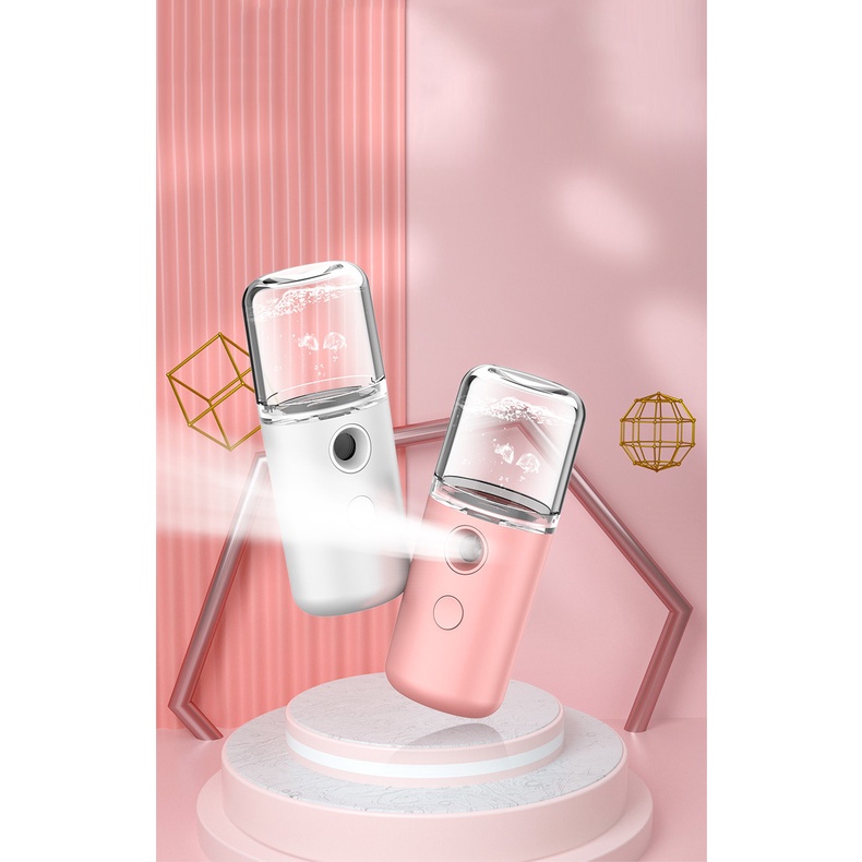 Máy Phun Sương Cầm Tay MINI NANO FC Xịt Khoáng, Xông Mặt Dưỡng Ẩm Cho Da