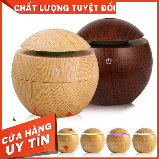 [ HÓT ] - Máy Phun Sương Tạo Ẩm Khuếch Tán Tinh Dầu Vân Gỗ - Máy Xông Tinh Dầu Phun Sương Giúp Làm Thơm Phòng Ngủ,Phòng