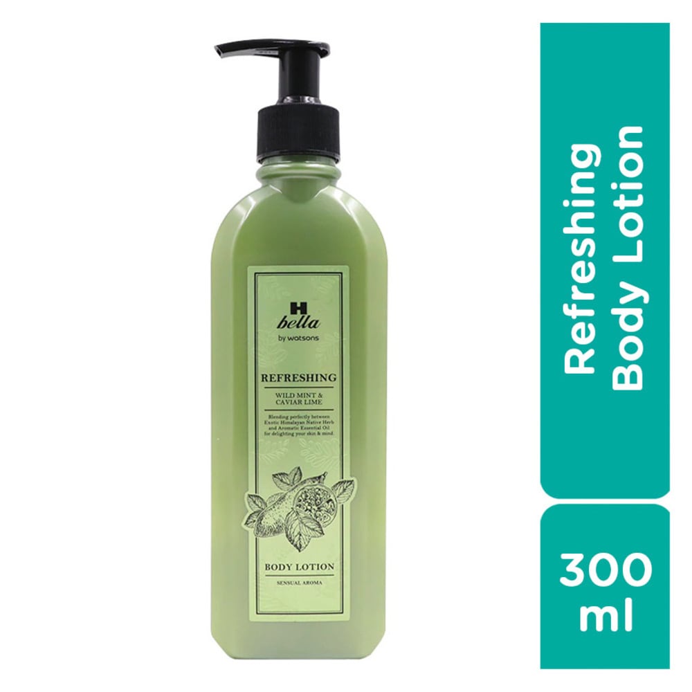 Sữa Dưỡng Thể H Bella By Watsons Refreshing Từ Bạc Hà Á &amp; Chanh Trứng Cá 300ml