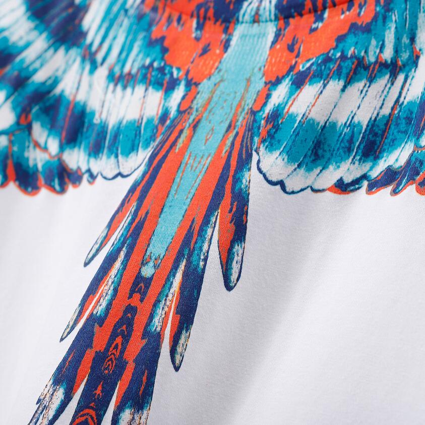 Áo Thun Đen Tay Ngắn In Hình Đôi Cánh Thời Trang Cho Nam