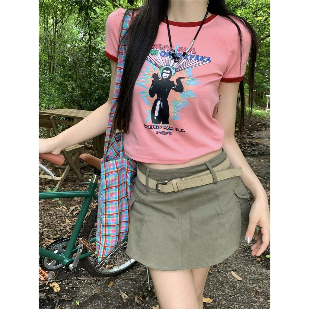 Áo Thun Ngắn Tay Phong Cách Retro Mỹ 53679