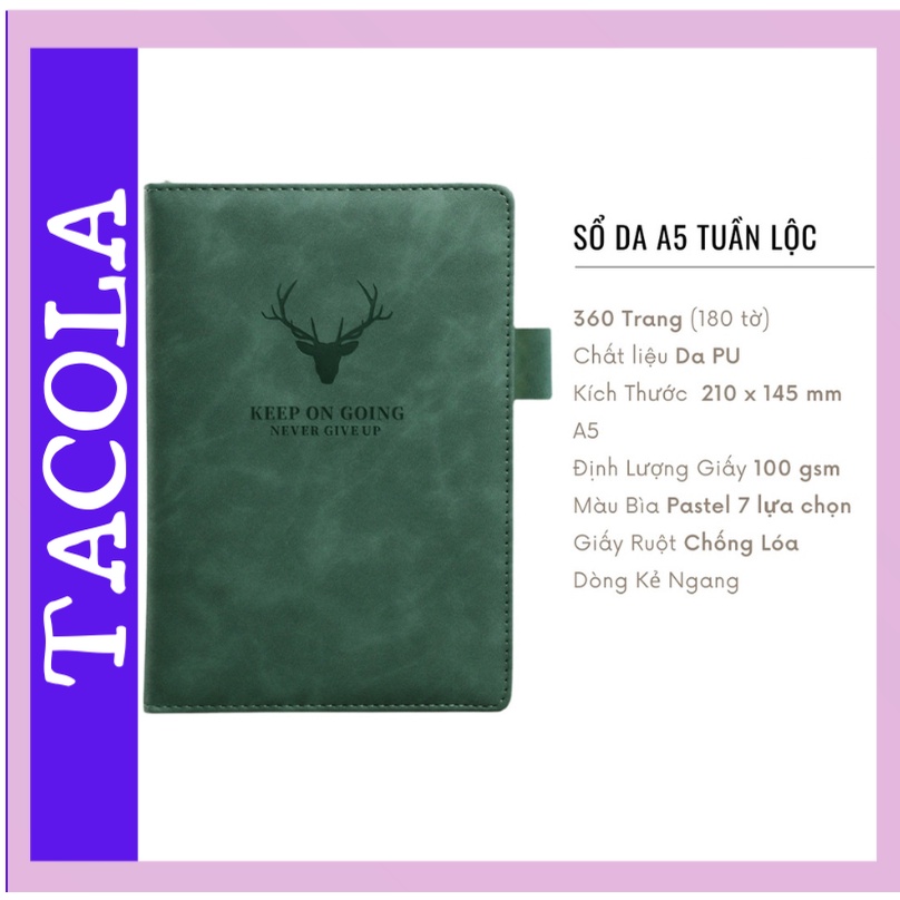 Sổ tay kế hoạch ghi chép Planner 365 Ngày nhật ký cao cấp TACOLA-ST01
