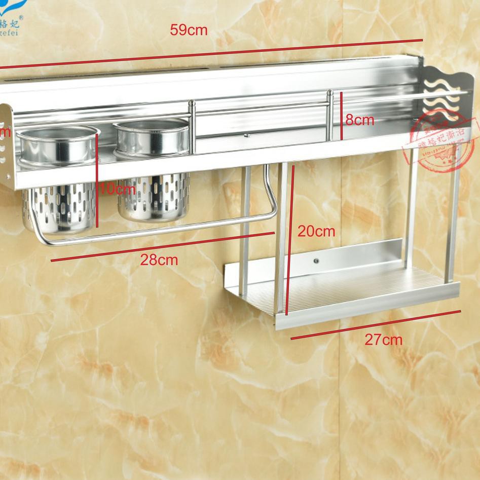 Giá Treo Tường Bằng Nhôm 2 Tầng M584 | BigBuy360 - bigbuy360.vn