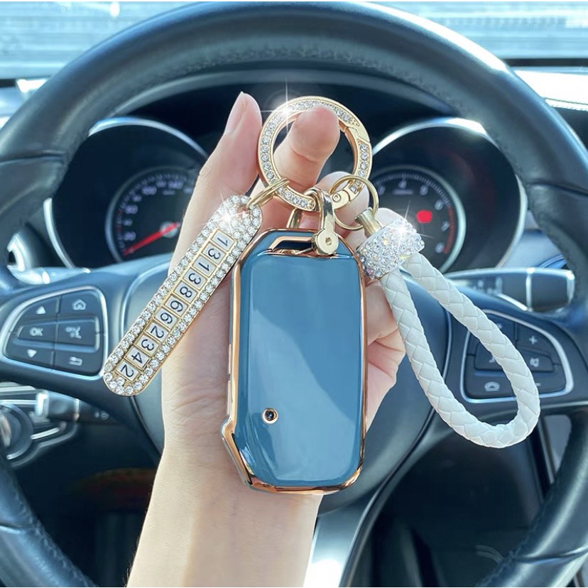 Ốp bảo vệ chìa khóa KIA Cerato, K5, K3 , Sorento , Optima 3 Nút Bấm Mạ Vàng Cao Cấp - Ốp Khóa Xe KIA K3,Cerato,Sorento