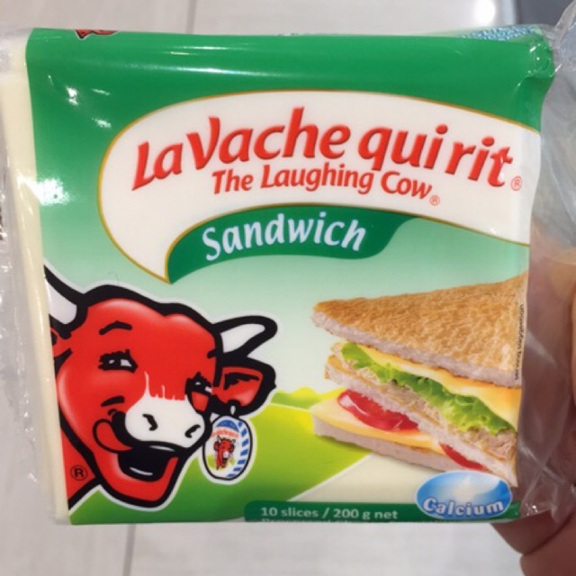 Phô mai lát Con Bò Cười Sandwich 200g (10 lát)