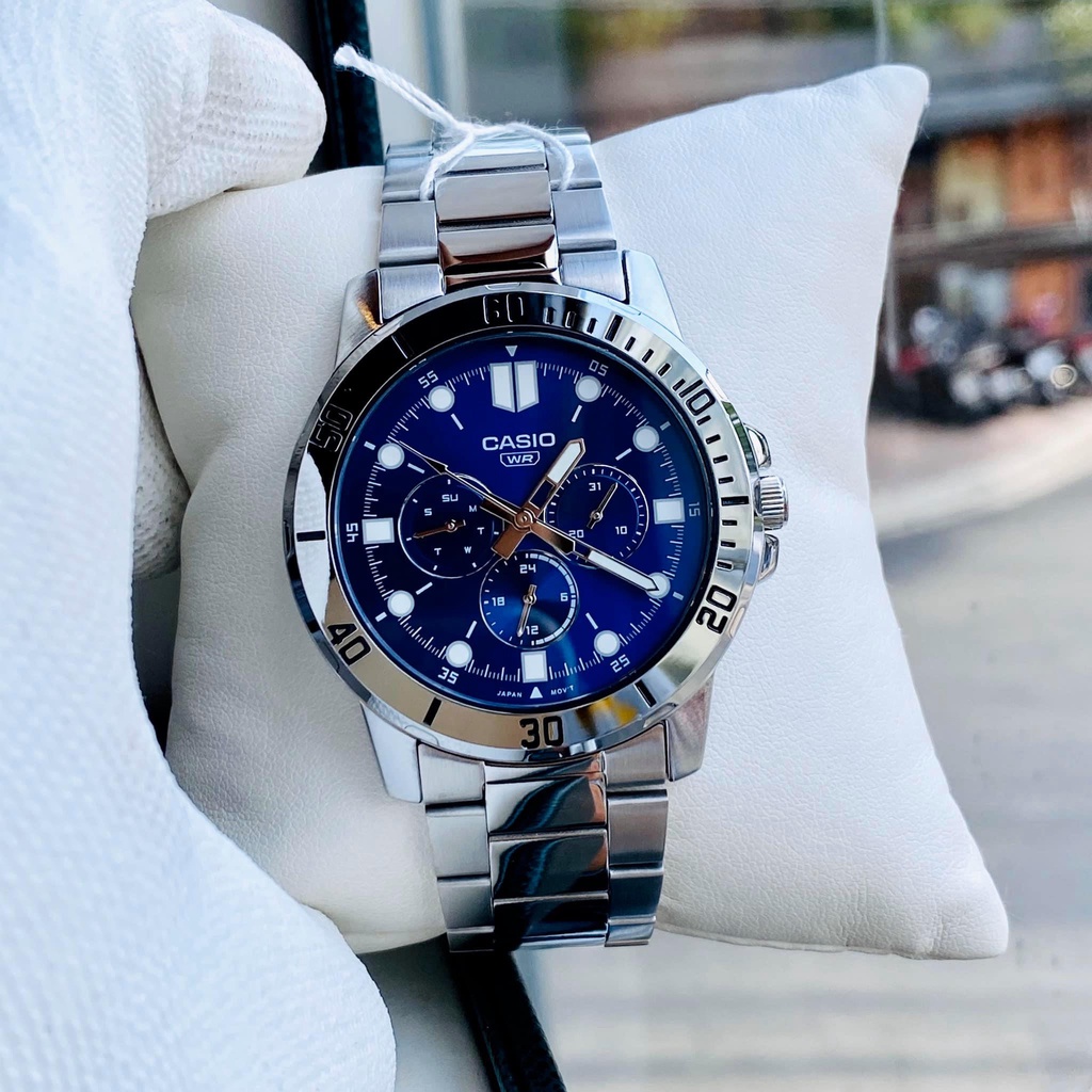 Đồng Hồ Casio Nam Dây Kim Loại MTP-VD300D-2EUDF Chính Hãng