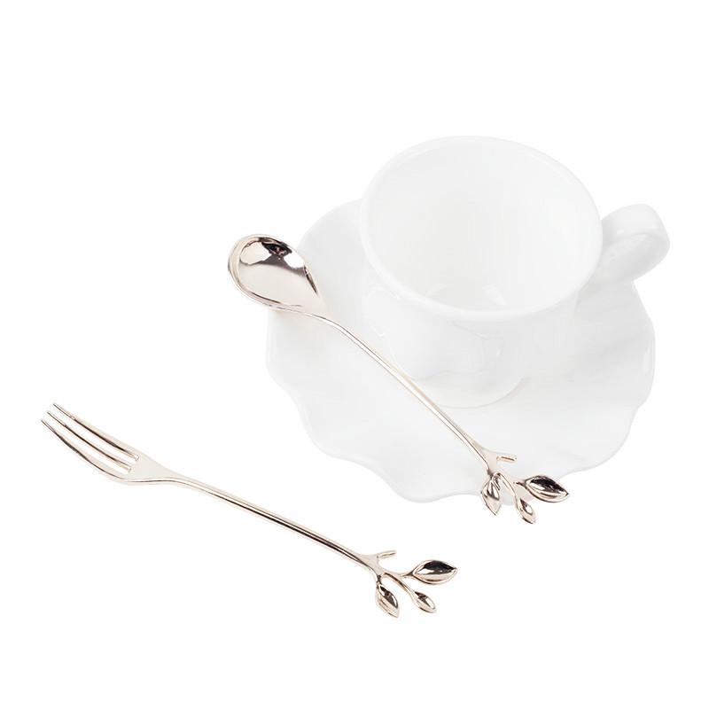 Set 2 muỗng cà phê bằng thép không gỉ chất lượng cao tiện dụng