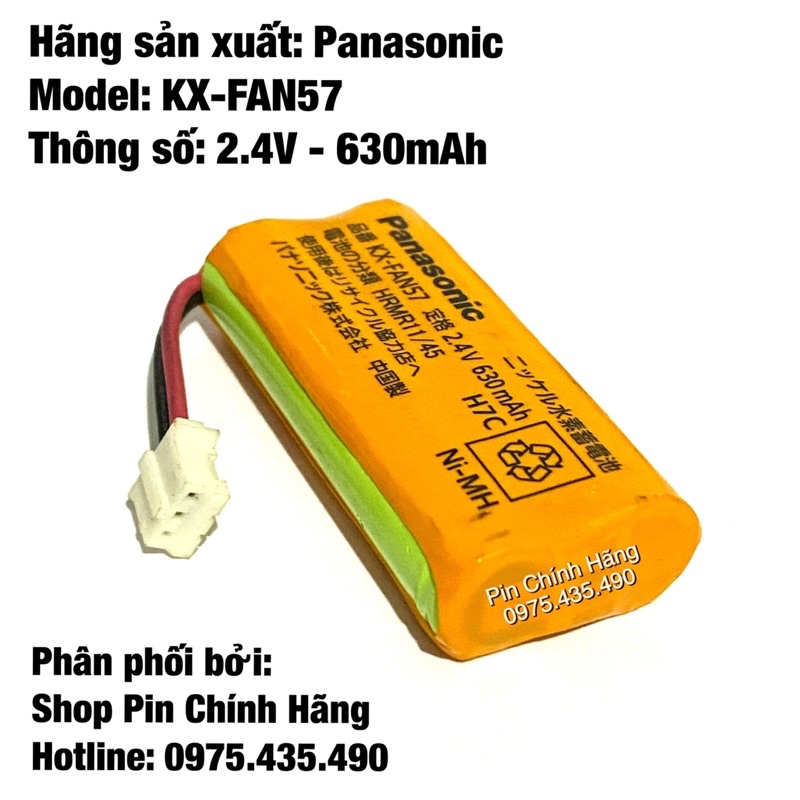 Pin Sạc Điện Thoại Panasonic KX FAN57 630 mah