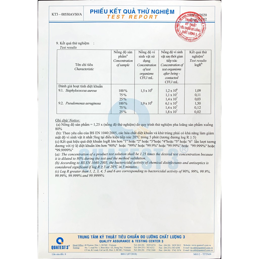 Dung dịch sát khuẩn khẩu trang Hương Tràm