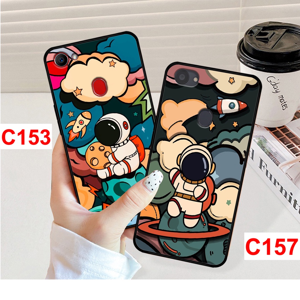 Ốp lưng Oppo F5 - F7 in hình phi hành gia, vũ trụ ngân hà. Ốp oppo rẻ bền đẹp.