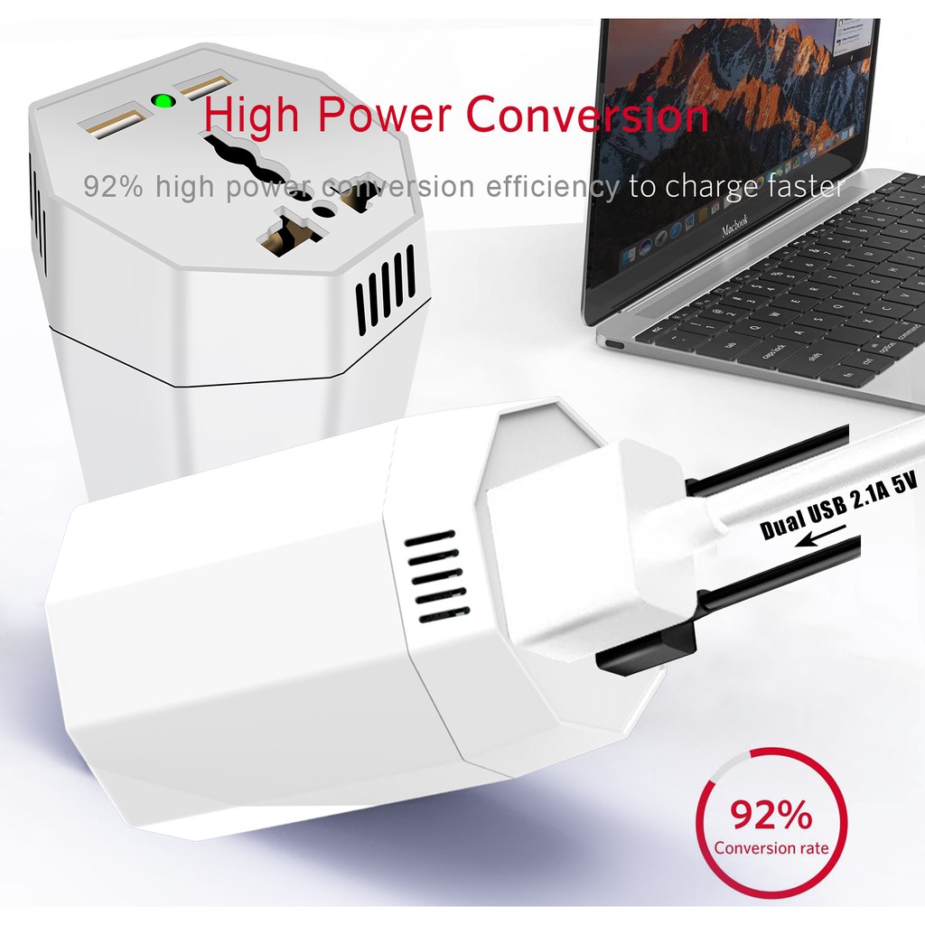 Bộ Chuyển Đổi Năng Lượng Mặt Trời 180w Dc 12v Sang Ac 220v Hai Cổng Sạc Usb Ion Âm Chống Muỗi Cho Xe Hơi laptop