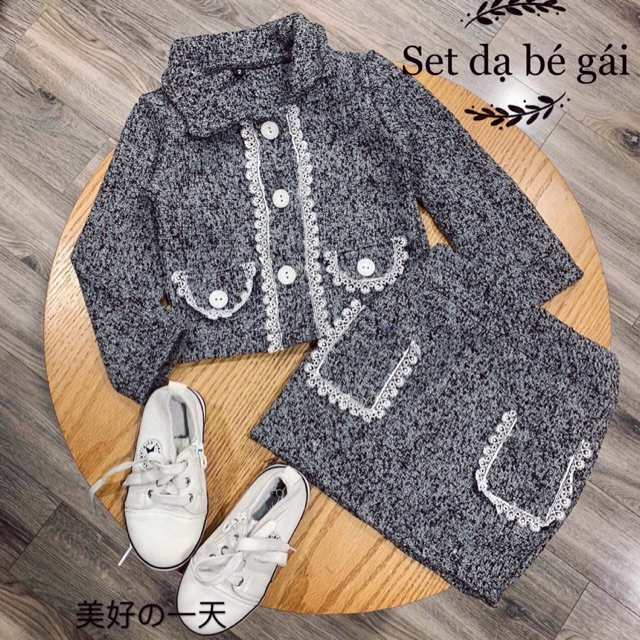 Sỉ áo dạ kèm chân váy