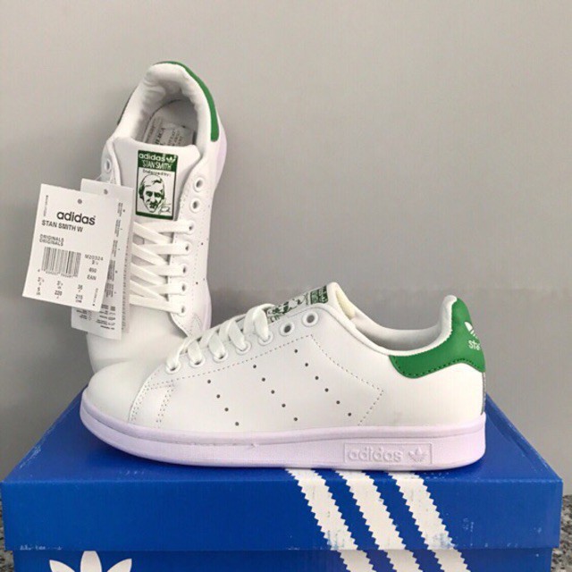 Giày Thể Thao Sneaker Stan Smith trắng gót xanh_Giaysneaker GIẢM GIÁ 20 % !!! .