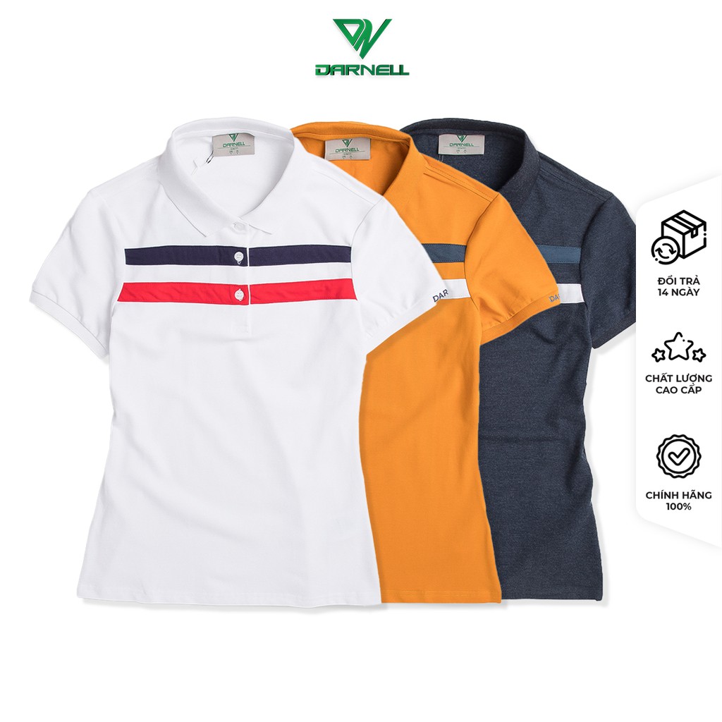 Áo thun polo nữ DARNELL chất cotton thông thoáng bền đẹp DN1900
