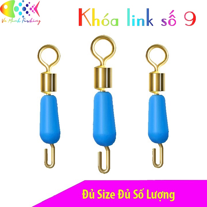 Khóa Link Câu Cá Chống Xoắn, Khóa Link Số 9, Phụ Kiện Câu Đài Cao Cấp