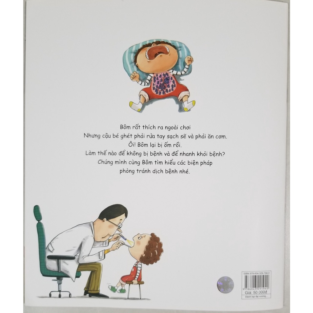 Sách- Hướng Dẫn Kĩ Năng An Toàn Cho Trẻ Em- Phòng Tránh Dịch Bệnh- Đánh Bại Ma Vương Dơ Dáy