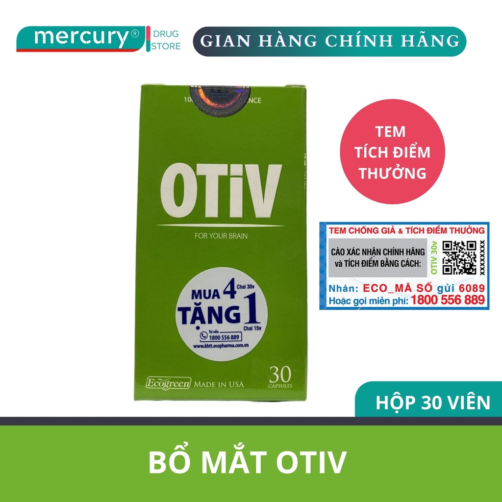 Viên Uống Bổ Não Otiv 30 Viên