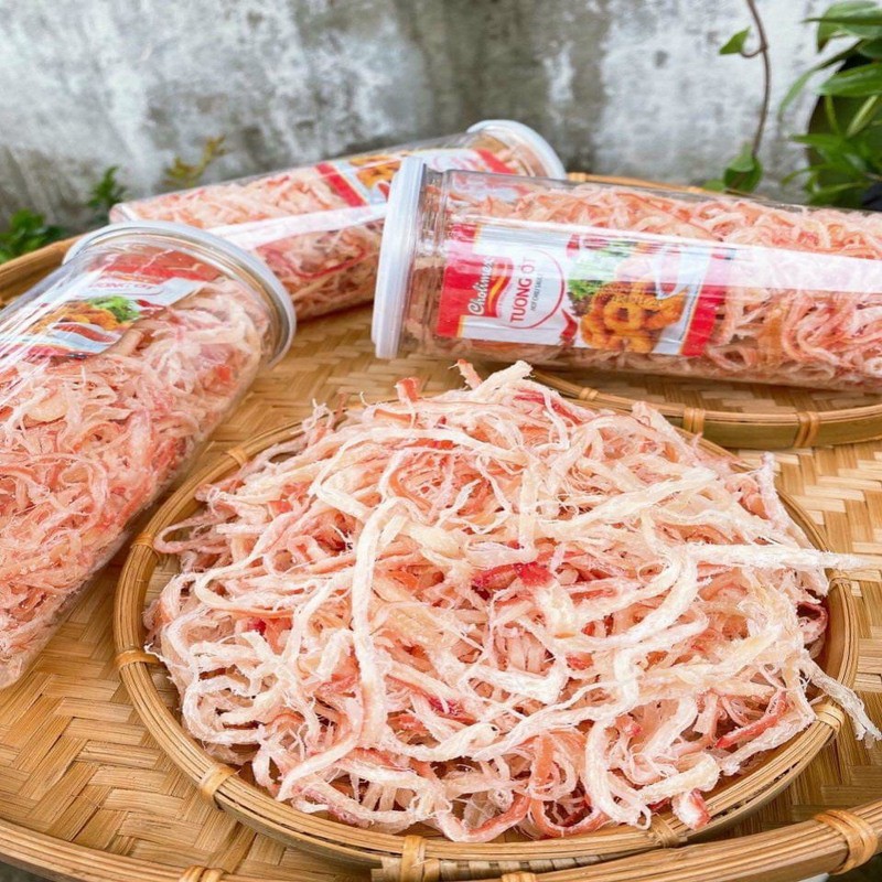 Mực Xé Hấp Nước Dừa Pet 250gr đồ ăn vặt ngon rẻ, chất lượng, freeship | BigBuy360 - bigbuy360.vn