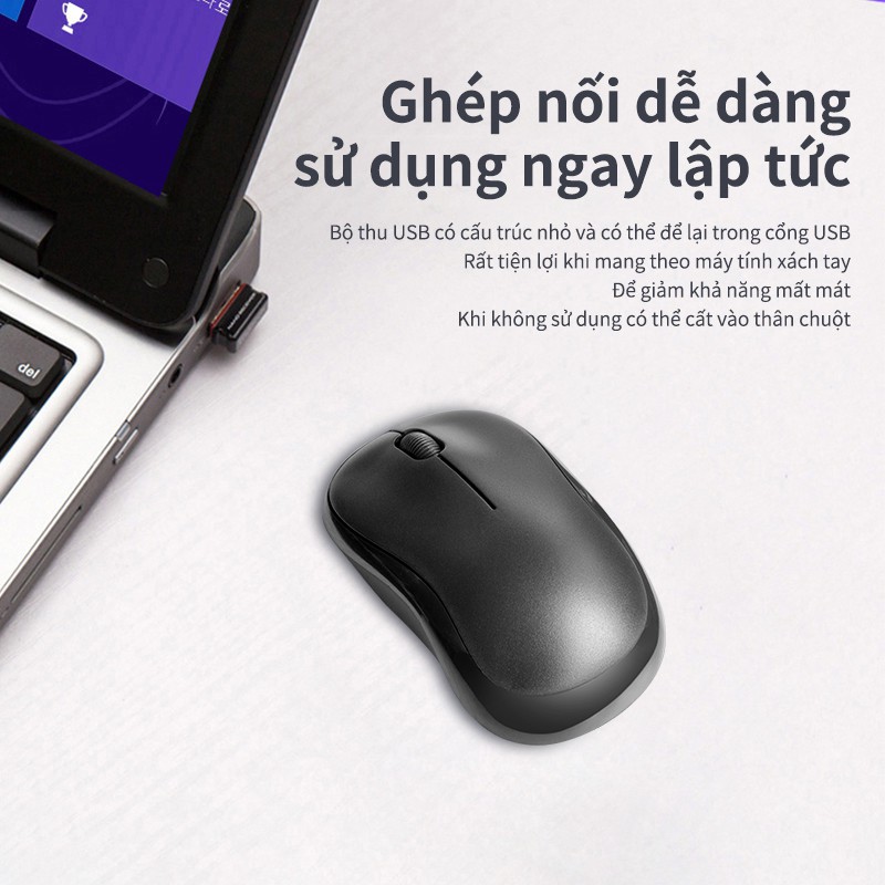 Chuột không dây S10 USB 2.4G phù hợp cho văn phòng Chuột Máy Tính Không Dây