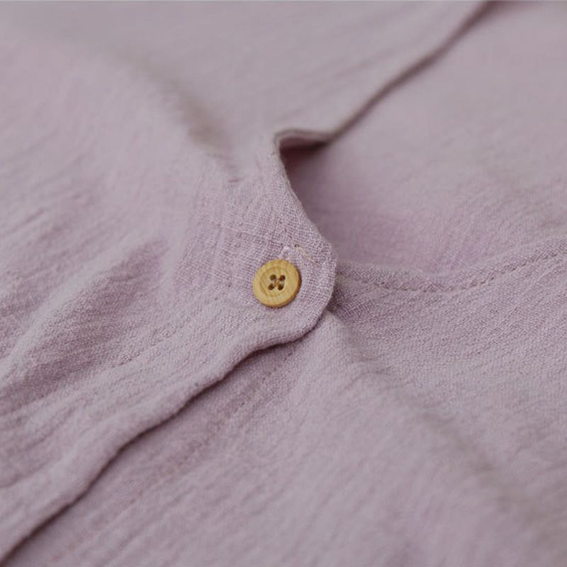 Áo khoác cardigan cotton tay lỡ cổ chữ V thanh lịch cho nữ | BigBuy360 - bigbuy360.vn