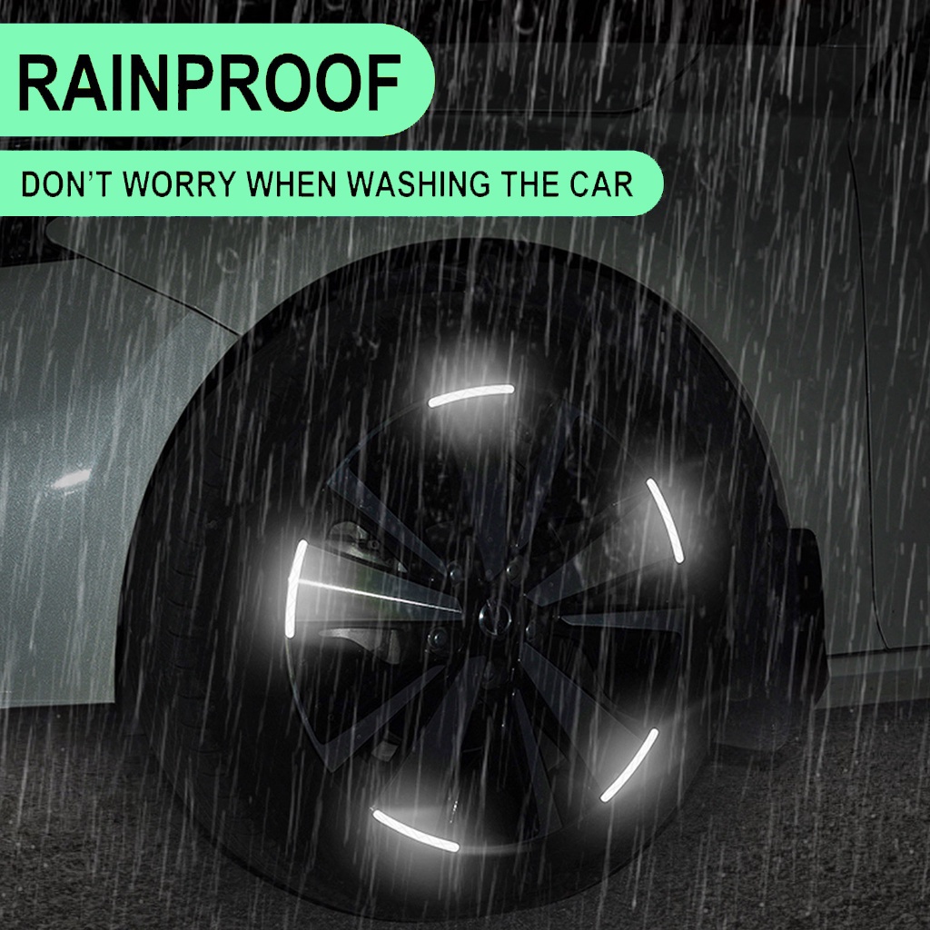 Đề Can Phản Quang Dán Trang Trí Viền Bánh Xe Hơi Xe Máy