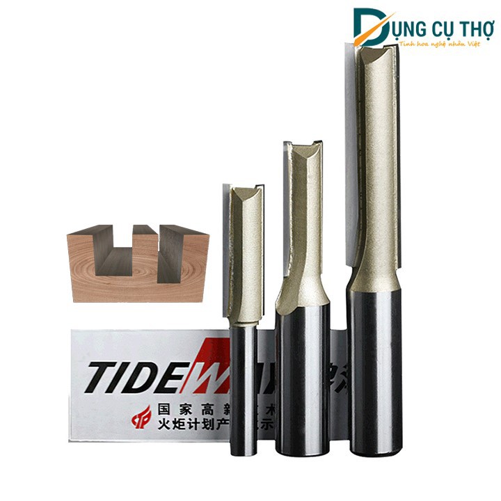 Mũi lấy nền_mũi phay nền_mũi phay rãnh cốt 6.35mm Tideway