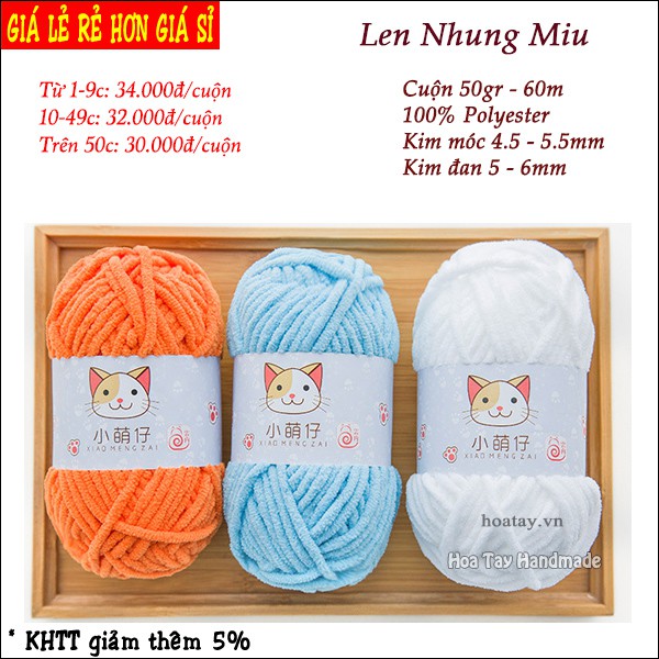 SALE BỎ MẪU - Len Nhung Miu Bảng màu từ 21 đến 31