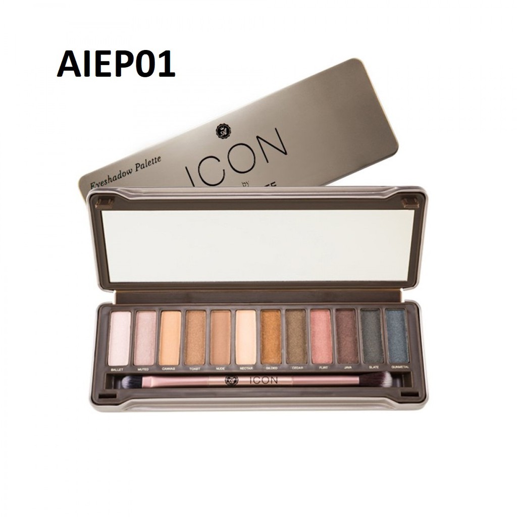 Phấn mắt 12 màu Absolute Newyork Icon Palette AIEP