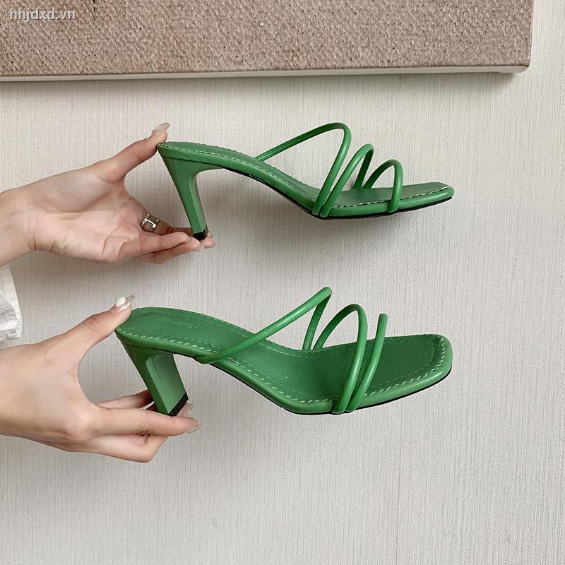Dép cao gót quai mỏng thời trang hè 2020 cho nữ