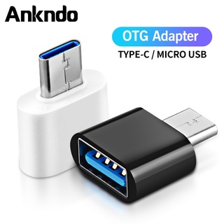Đầu chuyển đổi Ankndo Micro USB OTG Type C sang USB cho máy tính bảng/điện thoại