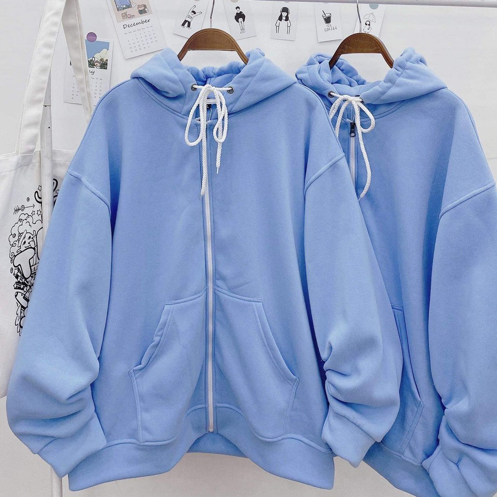 Áo Khoác Nỉ Kéo Khóa Trơn (Đủ Màu) | BigBuy360 - bigbuy360.vn