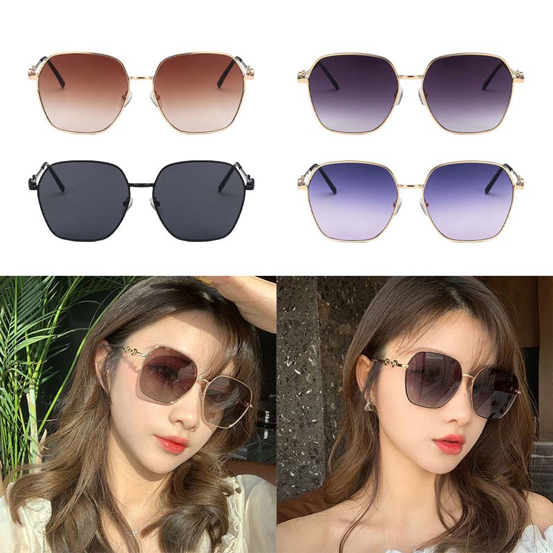 Kính Mát Gọng Tròn Cỡ Lớn Thời Trang Cho Nữ