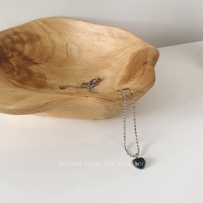 Dây Chuyền Thép Titan Mặt Hình Trái Tim Thời Trang Đơn Giản 23535