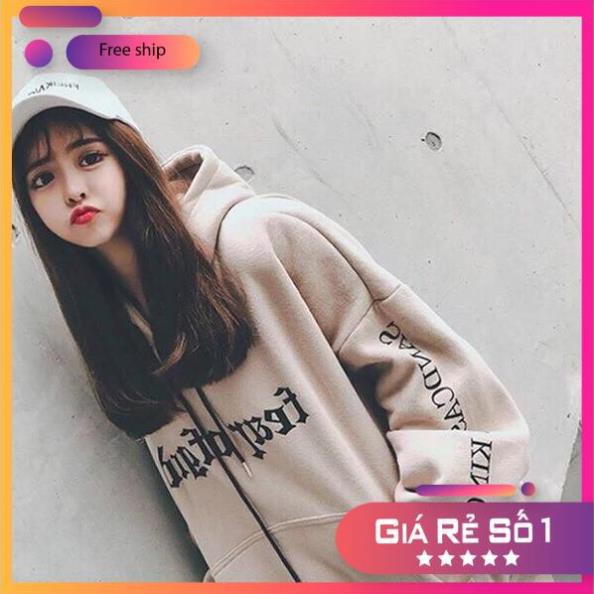 [ÁO KHOÁC NỮ,NAM] Áo Khoác Unisex Hoodie In Chữ SK Nón 2 Lớp Free Size dưới 70Kg AK04 | BigBuy360 - bigbuy360.vn