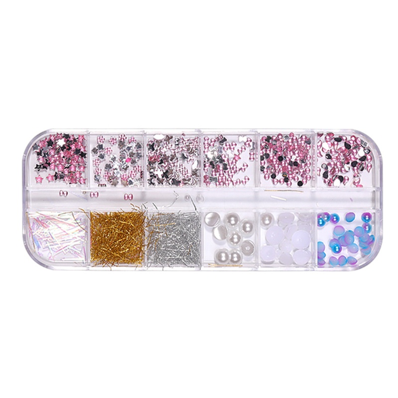 Phụ Kiện Hạt 3D Hình Vỏ Sò / Trái Tim Dùng Trang Trí Móng Nghệ Thuật