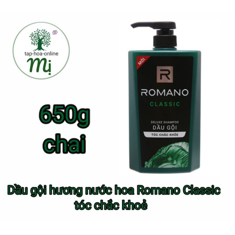 Dầu gội Romano classic chai 650g