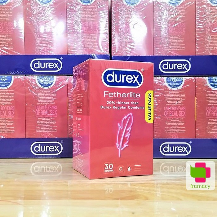 Bao Cao Su Durex Fetherlite, Úc (30c) giúp quan hệ an toàn, tăng khoái cảm cho nam giới